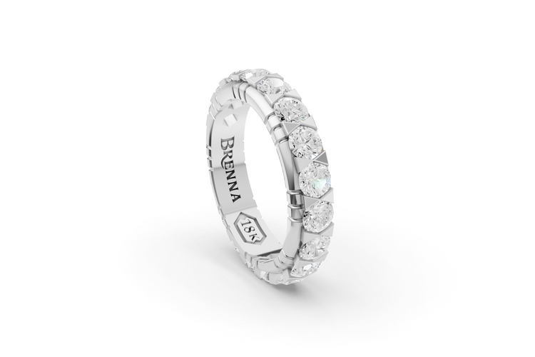 Diamond Eternity Band in White Gold