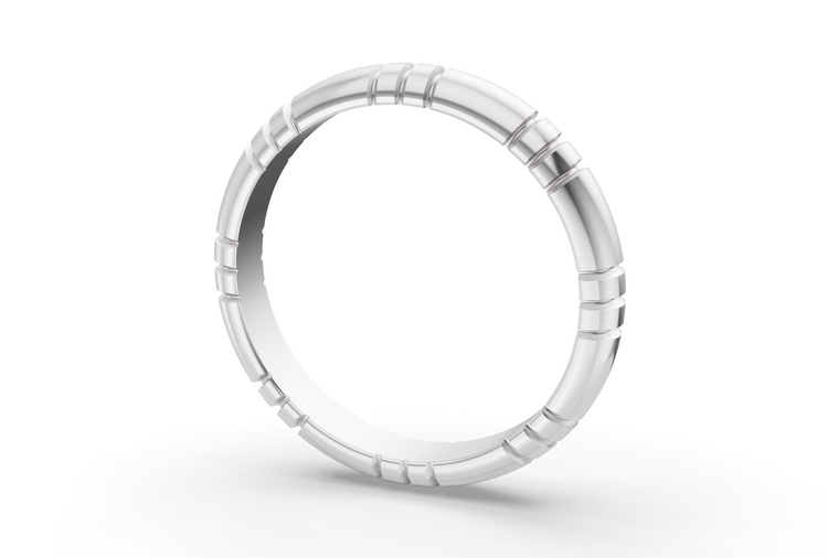 Classy Band - White Gold - 3mm