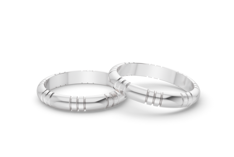 Classy Band - White Gold - 3mm