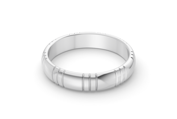 Classy Band - White Gold - 4mm