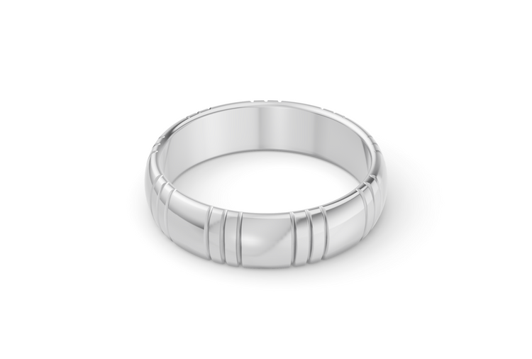 Classy Band - White Gold - 5mm