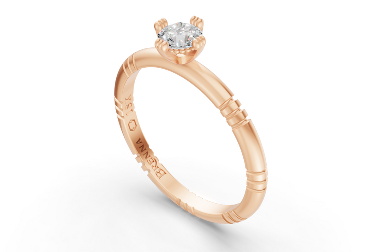 .25ct Diamond Iskra Ring in Rose Gold