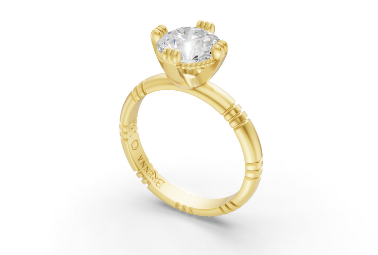 1.5ct Diamond Iskra Ring in Yellow Gold