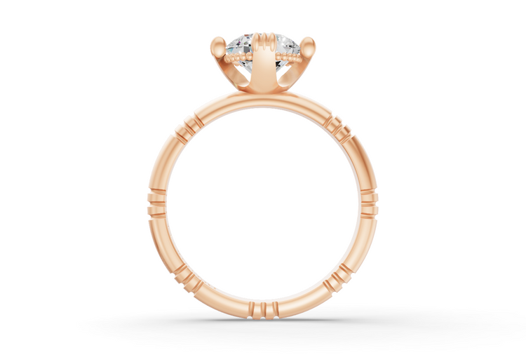 1ct Diamond Iskra Ring in Rose Gold