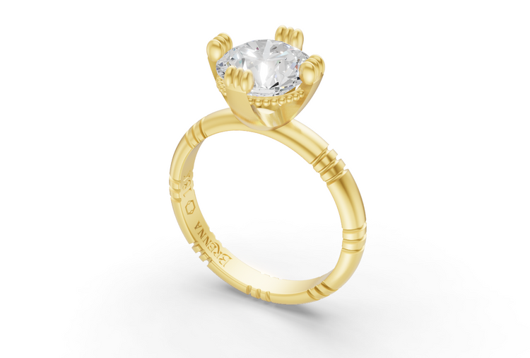 2ct Diamond Iskra Ring in Yellow Gold