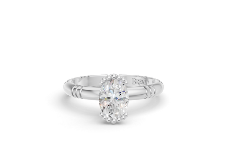 .75ct Oval Diamond Iskra Ring White Gold