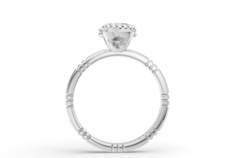 1.5ct Oval Diamond Iskra Ring in White Gold