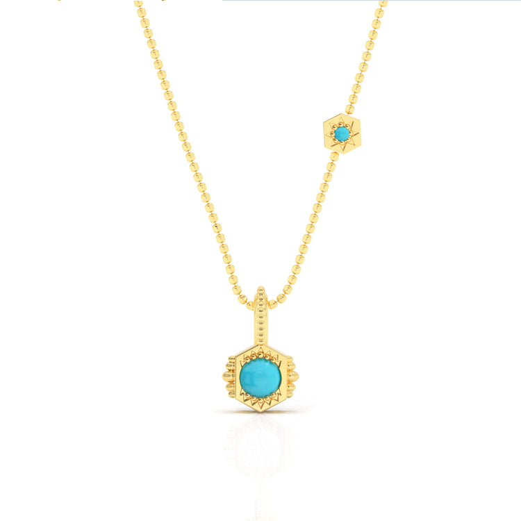 Diamond Cut Ball Chain in Birthstones and Gold