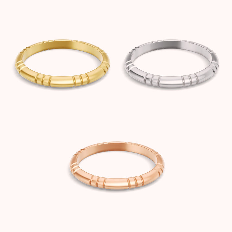 Classy Band in yellow, white and rose gold