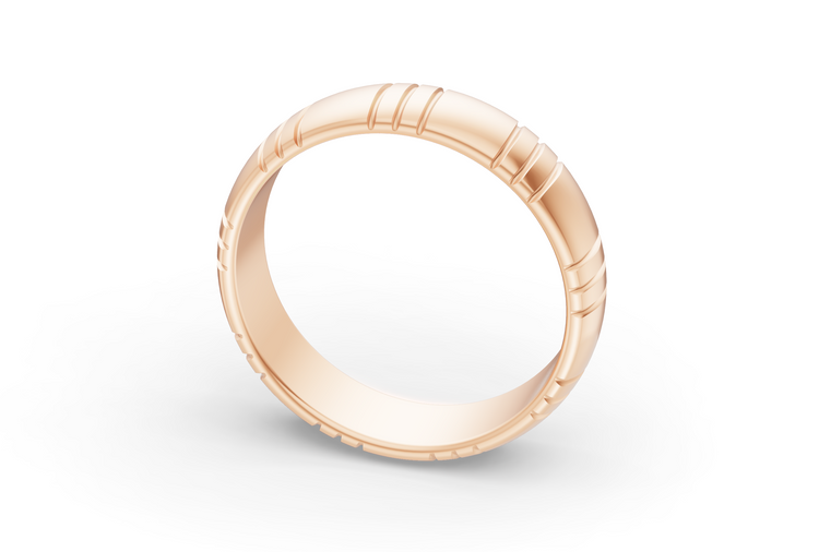 The Ahus Band in Rose Gold
