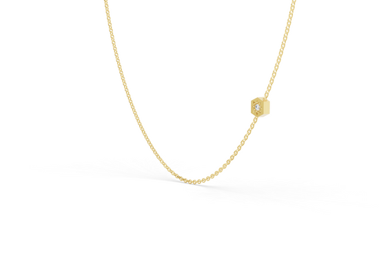 Cable Chain in Diamond and Gold
