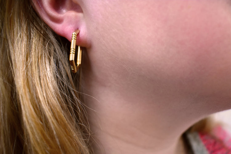 Brenna Hoops In Yellow Gold