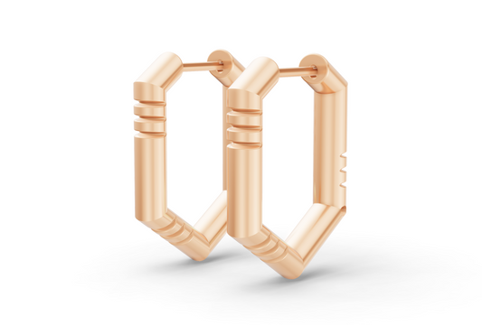 Medium Brenna Hoops In Rose Gold