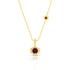 Diamond Cut Ball Chain in  Birthstones and Gold