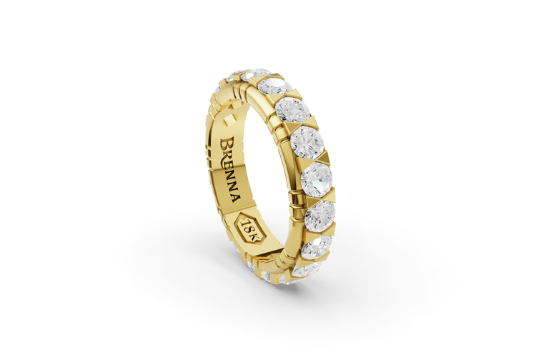 Diamond Eternity Band in Yellow Gold