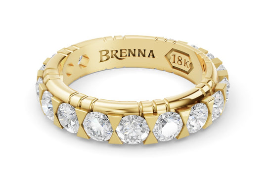 Diamond Eternity Band in Yellow Gold