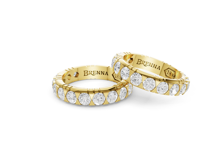 Diamond Eternity Band in Yellow Gold