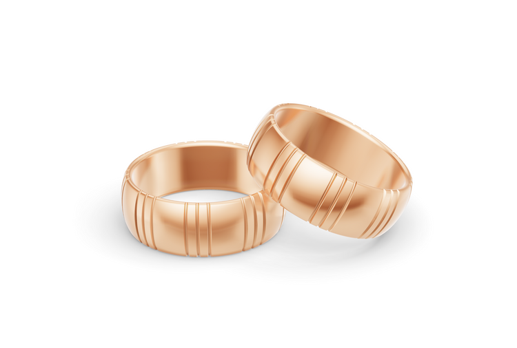 The Ahus Band in Rose Gold - Thick