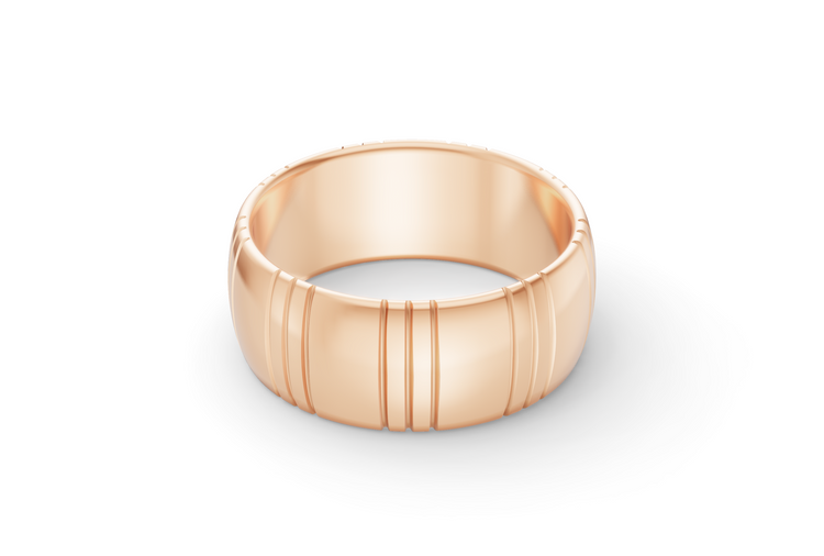 The Ahus Band in Rose Gold - Thick