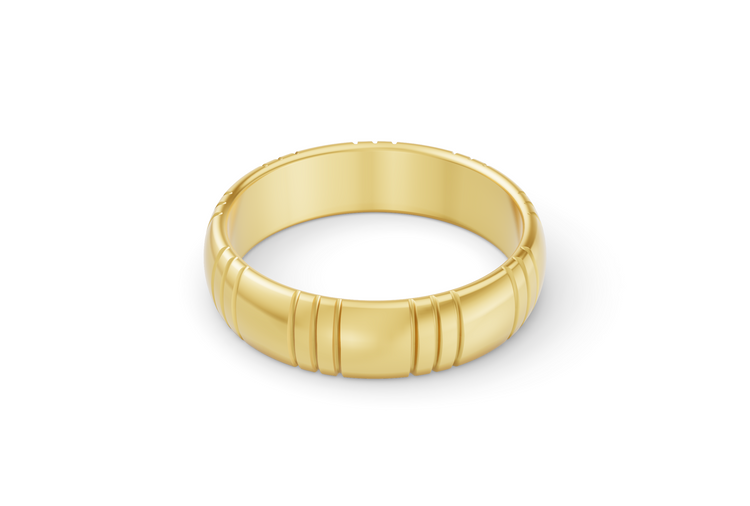 The Ahus Band In Yellow Gold