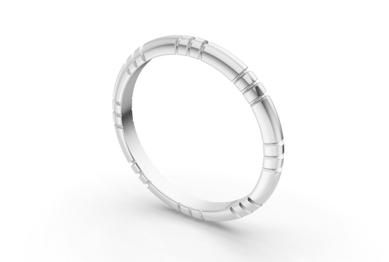 Classy Band - White Gold - 2mm