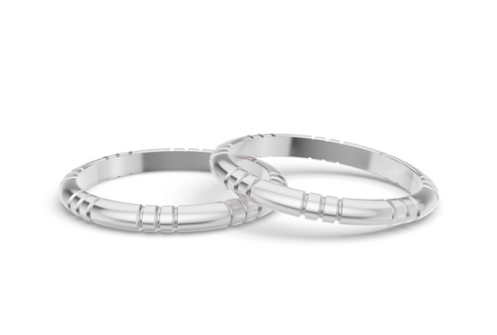 Classy Band - White Gold - 2mm