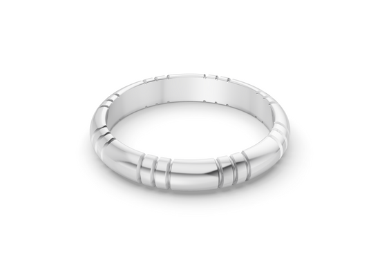 Classy Band - White Gold - 3mm