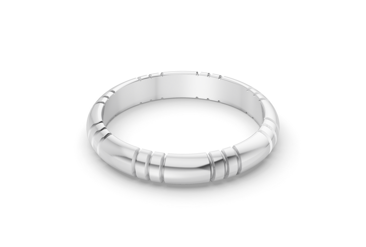 Classy Band - White Gold - 3mm