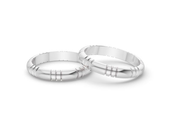 Classy Band - White Gold - 3mm