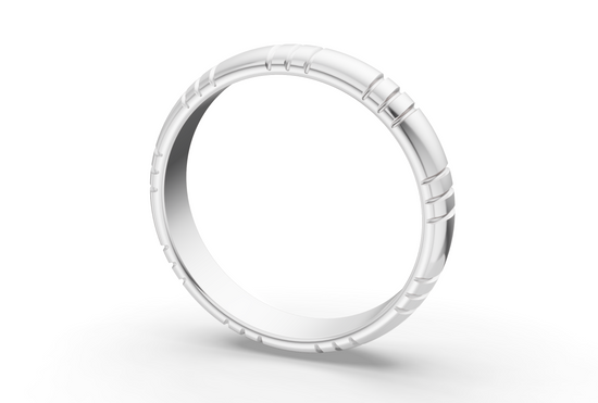 Classy Band - White Gold - 4mm