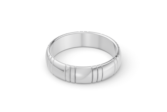 Classy Band - White Gold - 5mm