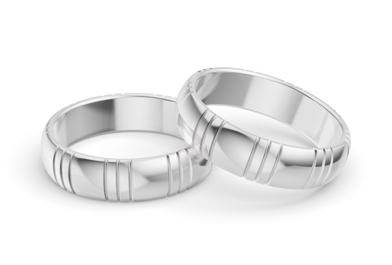Classy Band - White Gold - 5mm