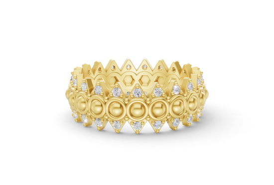 Crown Ring - Yellow Gold