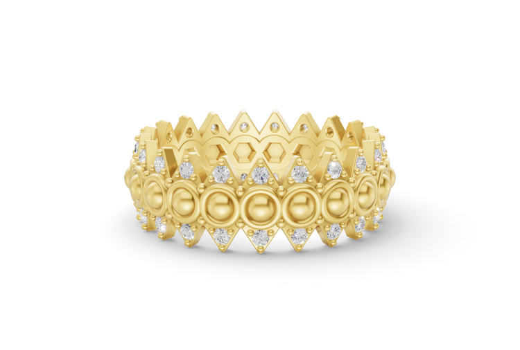 Crown Ring - Yellow Gold