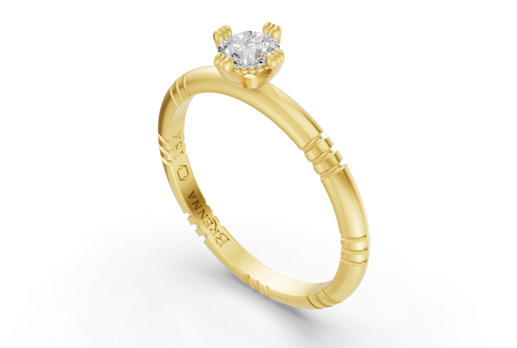 .25ct Diamond Iskra Ring in Yellow Gold
