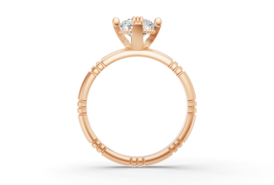 .75ct Diamond Iskra Ring in Rose Gold