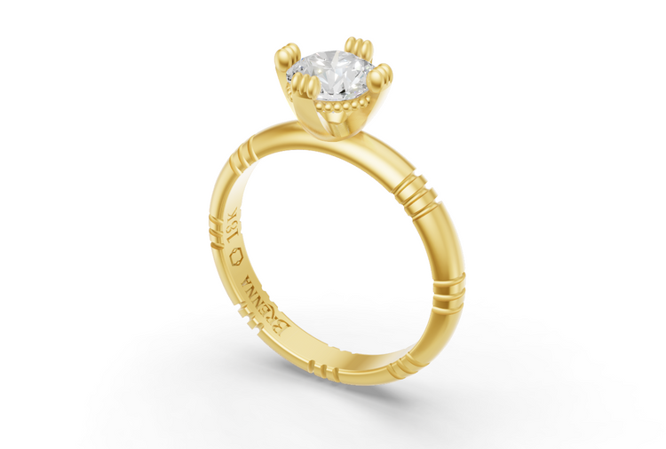 .75ct Diamond Iskra Ring in Yellow Gold