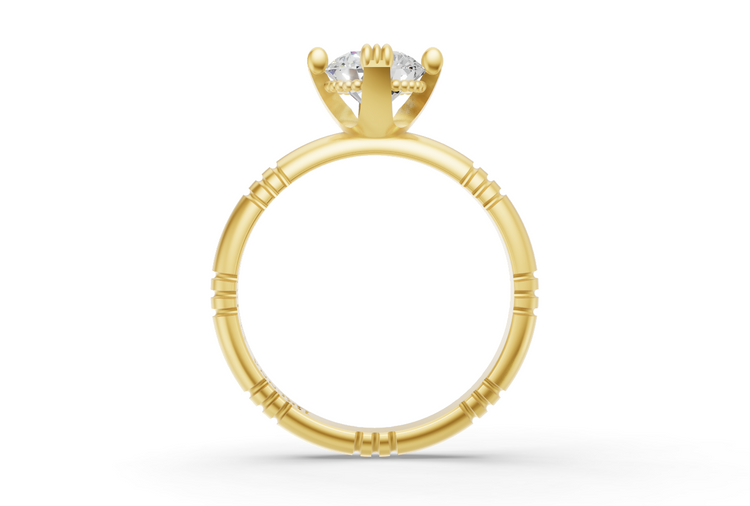 .75ct Diamond Iskra Ring in Yellow Gold