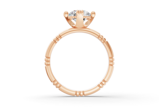1ct Diamond Iskra Ring in Rose Gold