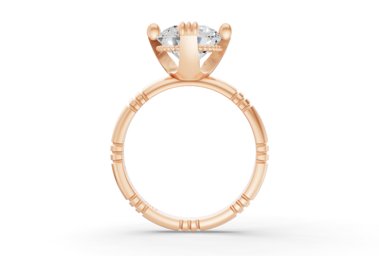 2ct Diamond Iskra Ring in Rose Gold