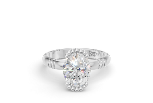 1.5ct Oval Diamond Iskra Ring in White Gold