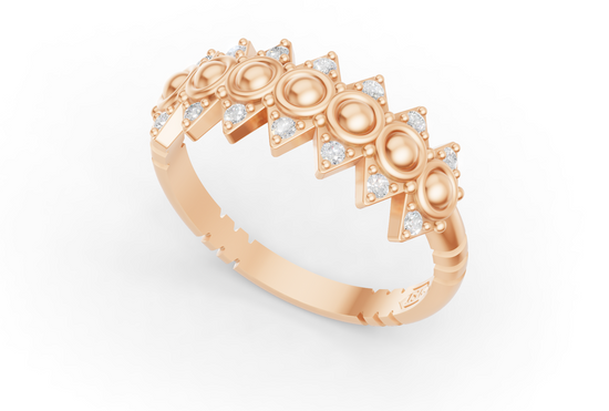 Tiara Ring - Rose Gold