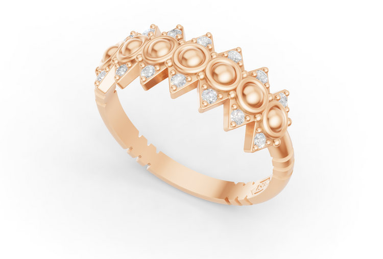 Tiara Ring - Rose Gold