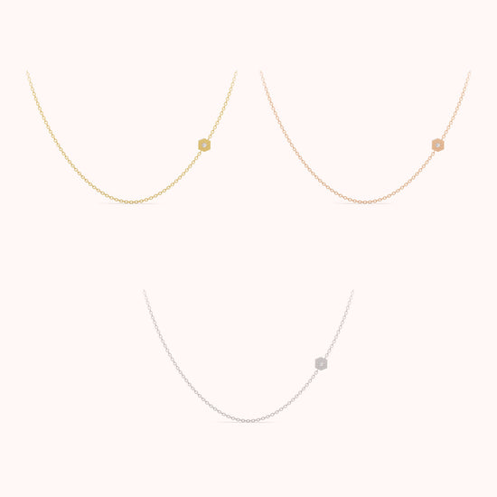 Delicate Diamond Cable Chain in yellow, white and rose gold