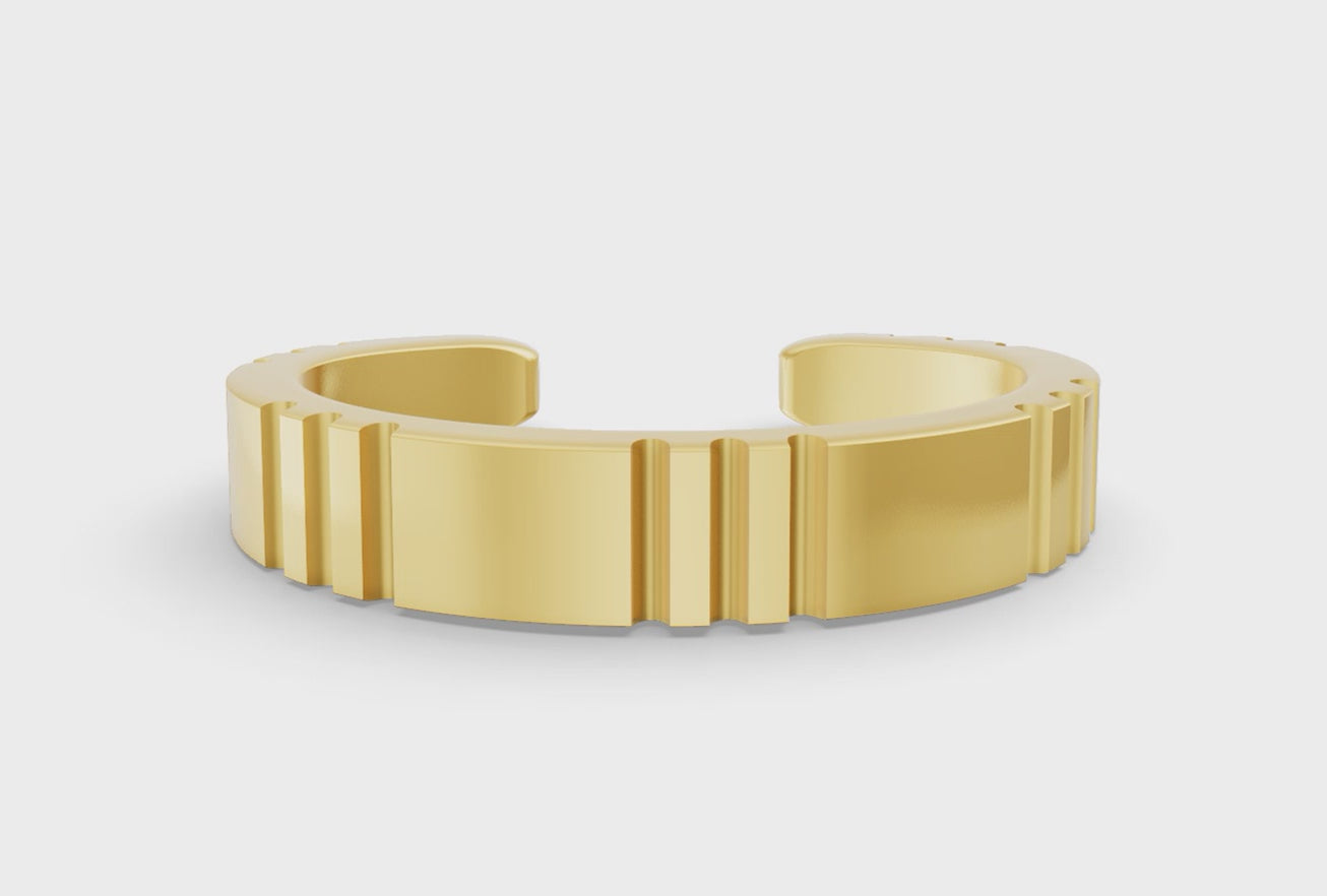 Skinny Ear Cuff in Yellow Gold - Video