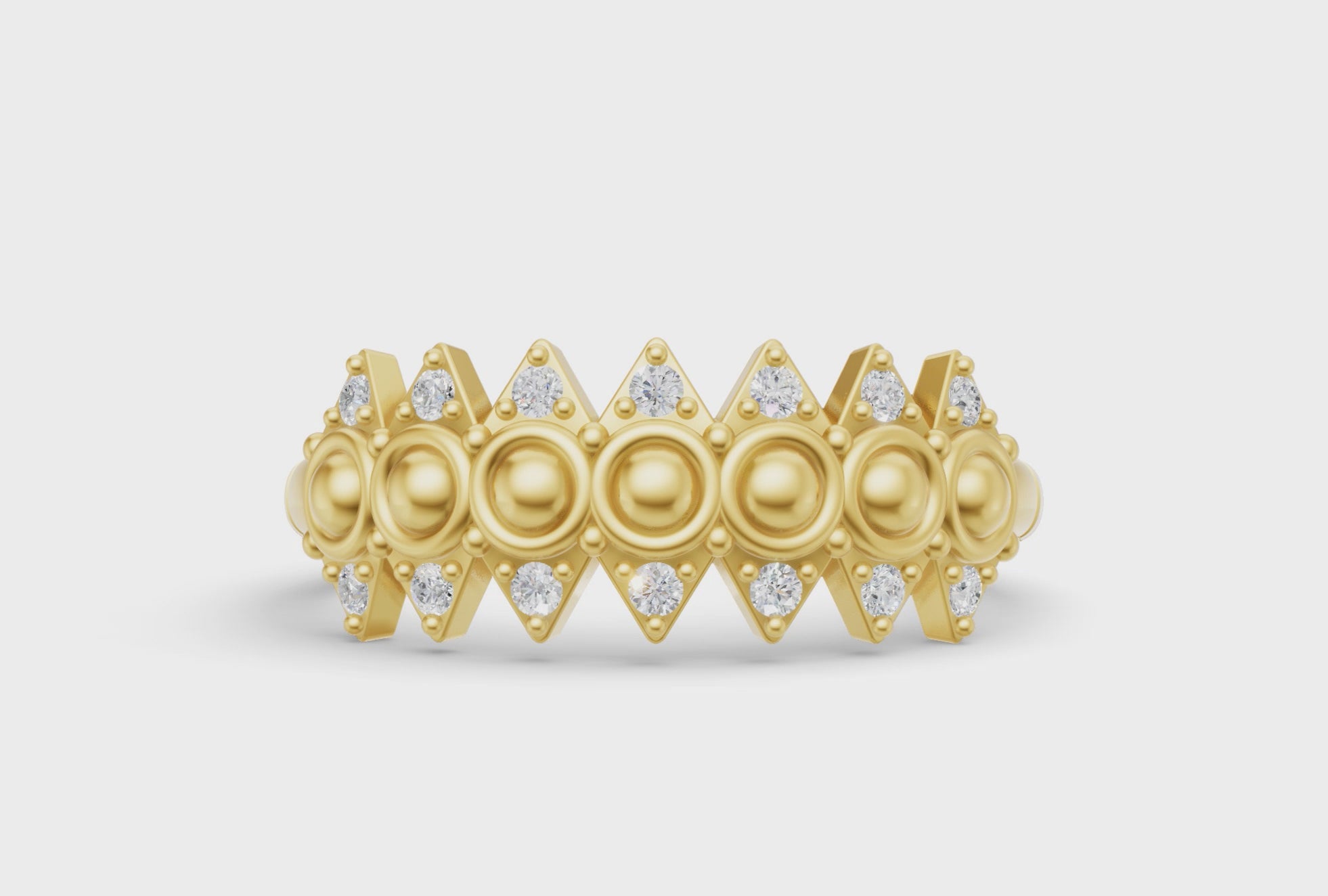 Tiara Ring - Yellow Gold - Video