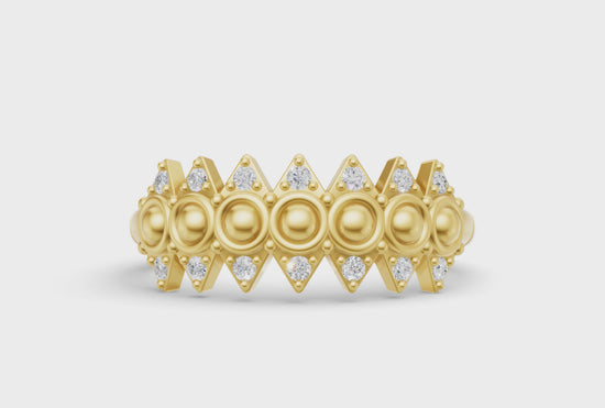Tiara Ring - Yellow Gold - Video
