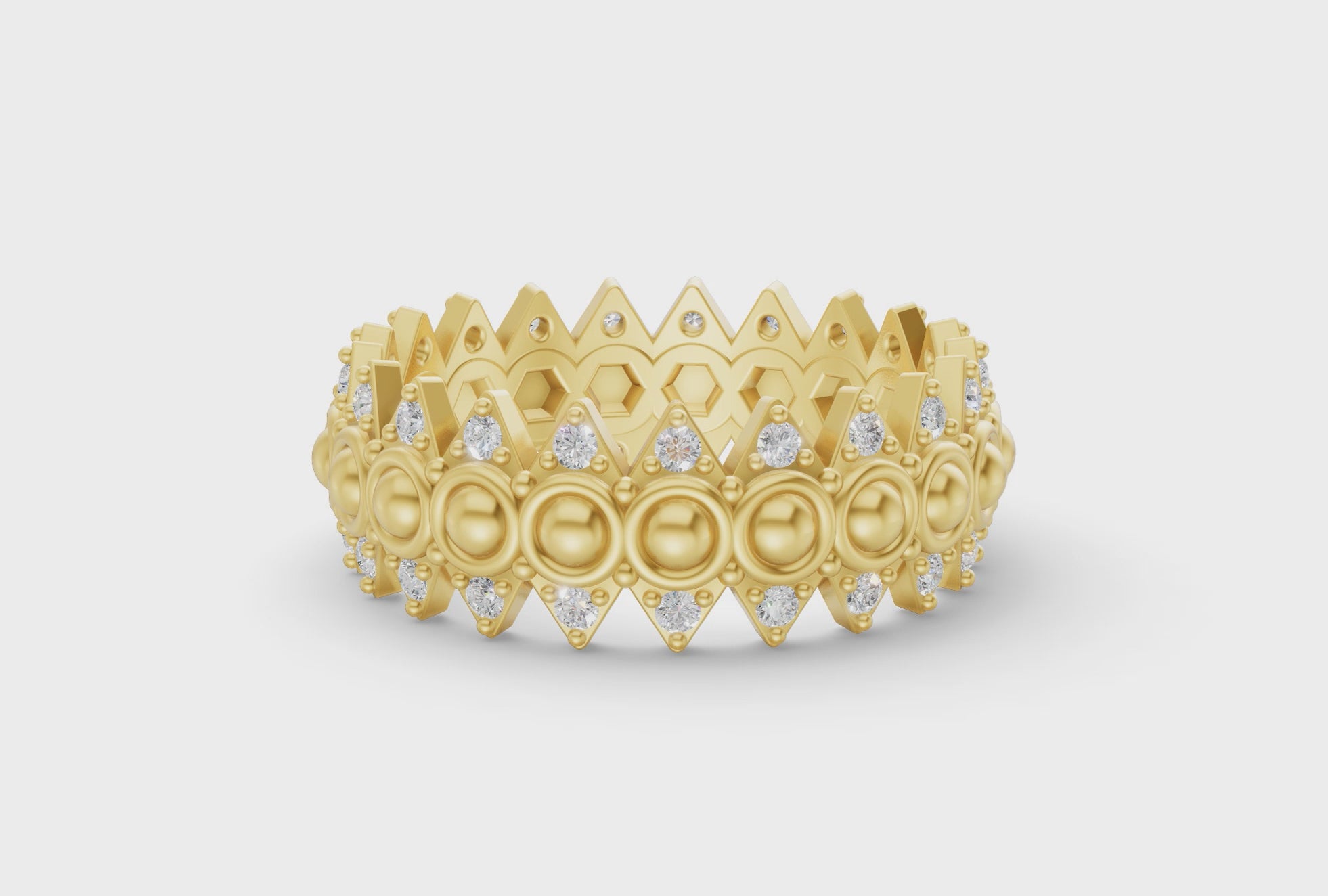Crown Ring - Yellow Gold - Video