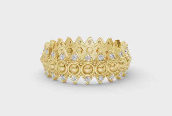 Crown Ring - Yellow Gold - Video