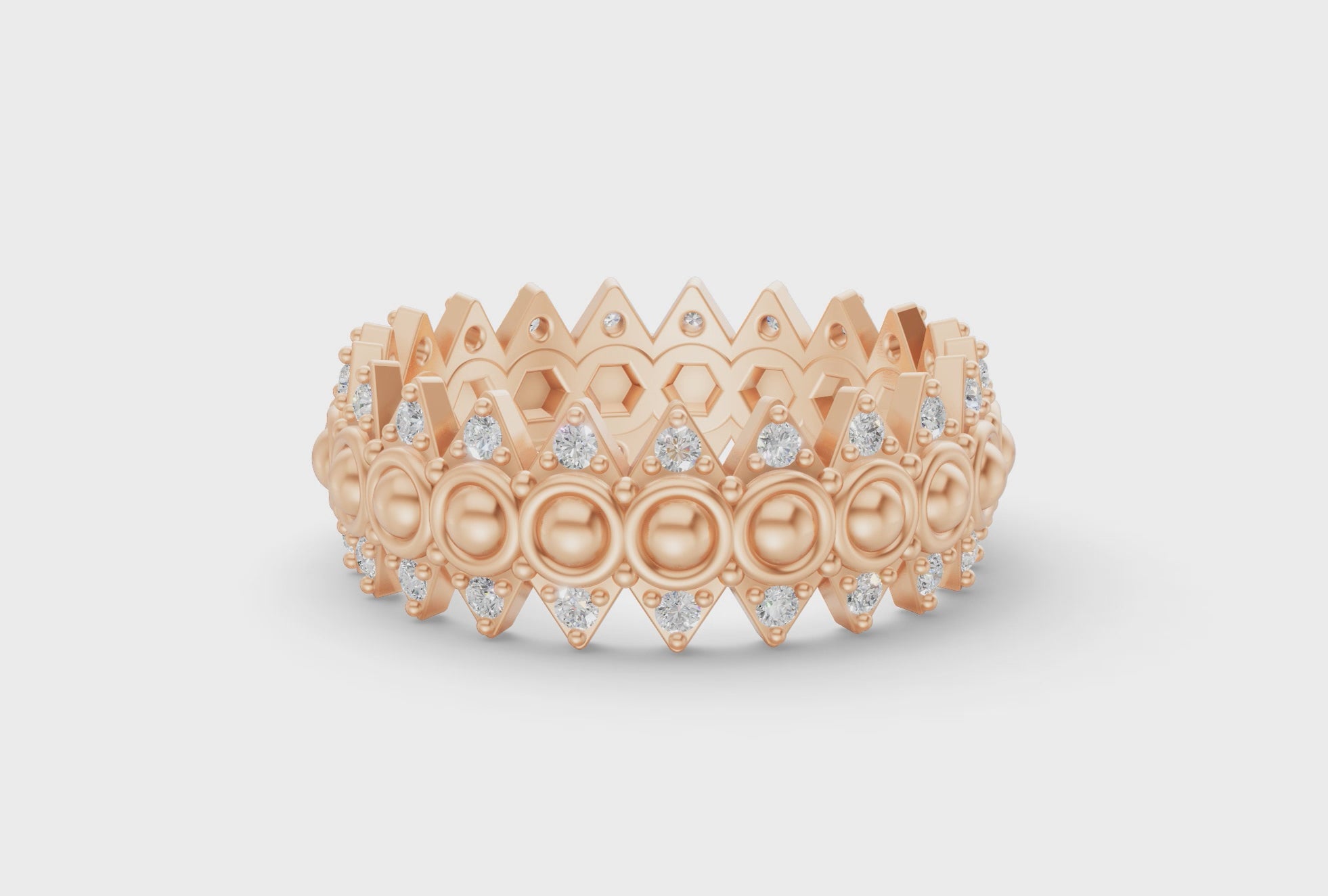Crown Ring - Rose Gold - Video